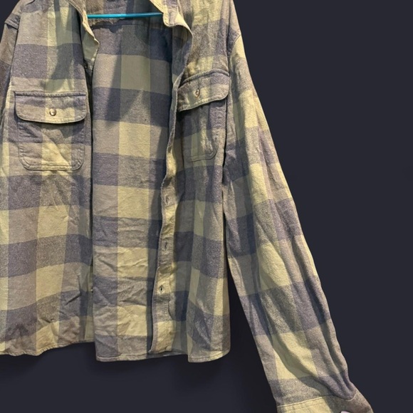 Old Navy Green and Gray Checkered Shirt - Picture 4 of 5
